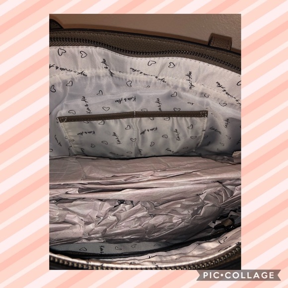 NWT leather mocha tote - Picture 7 of 8